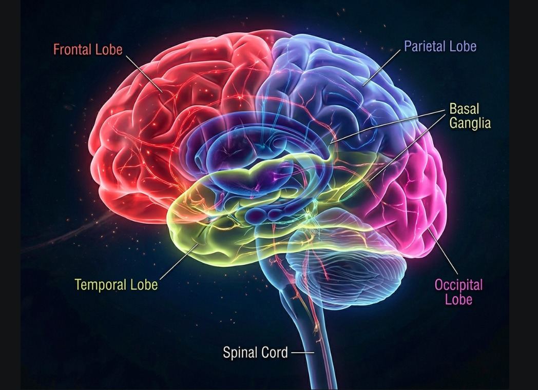 INPUT visual data processed into dorsal and ventral streams