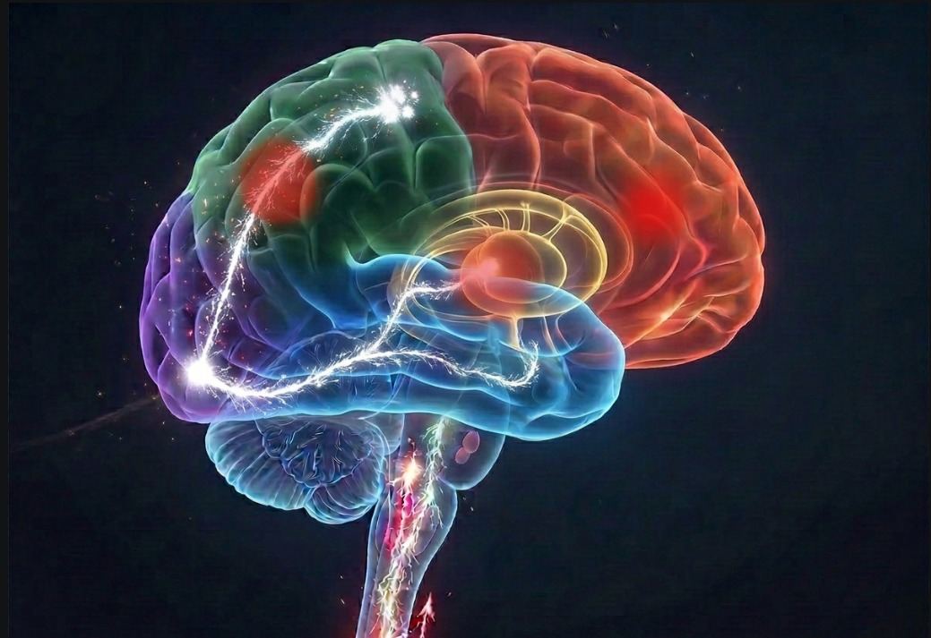 Brain activity illustration.