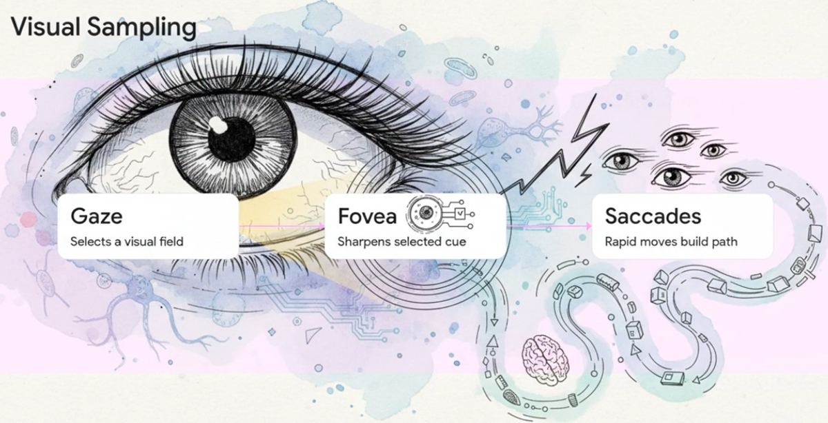 Visual Sampling — gaze, fovea and saccades.