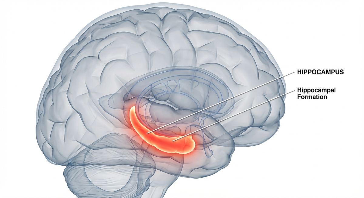 Brain with Hippocampus Highlighted
