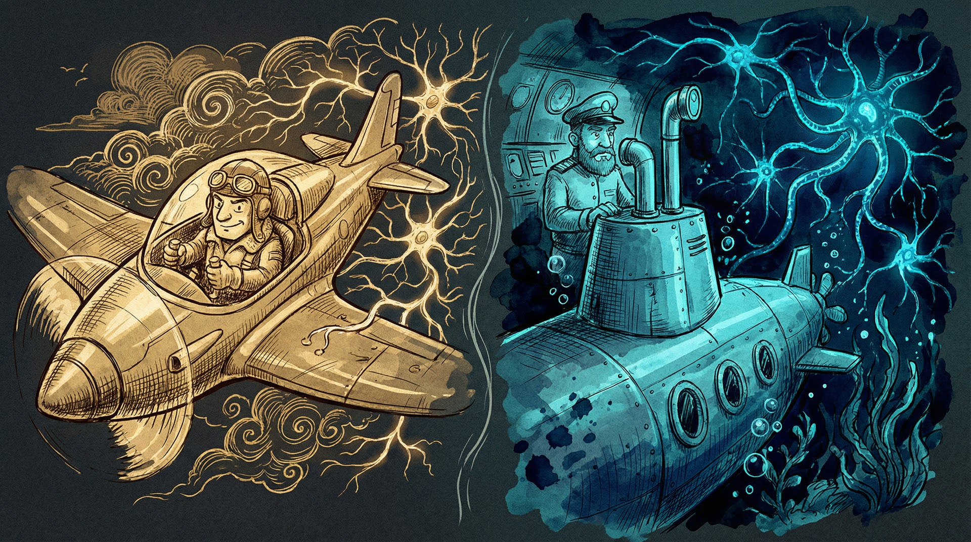 The Ace Pilot and the Submarine Commander — two metaphors for the anesthesiologist