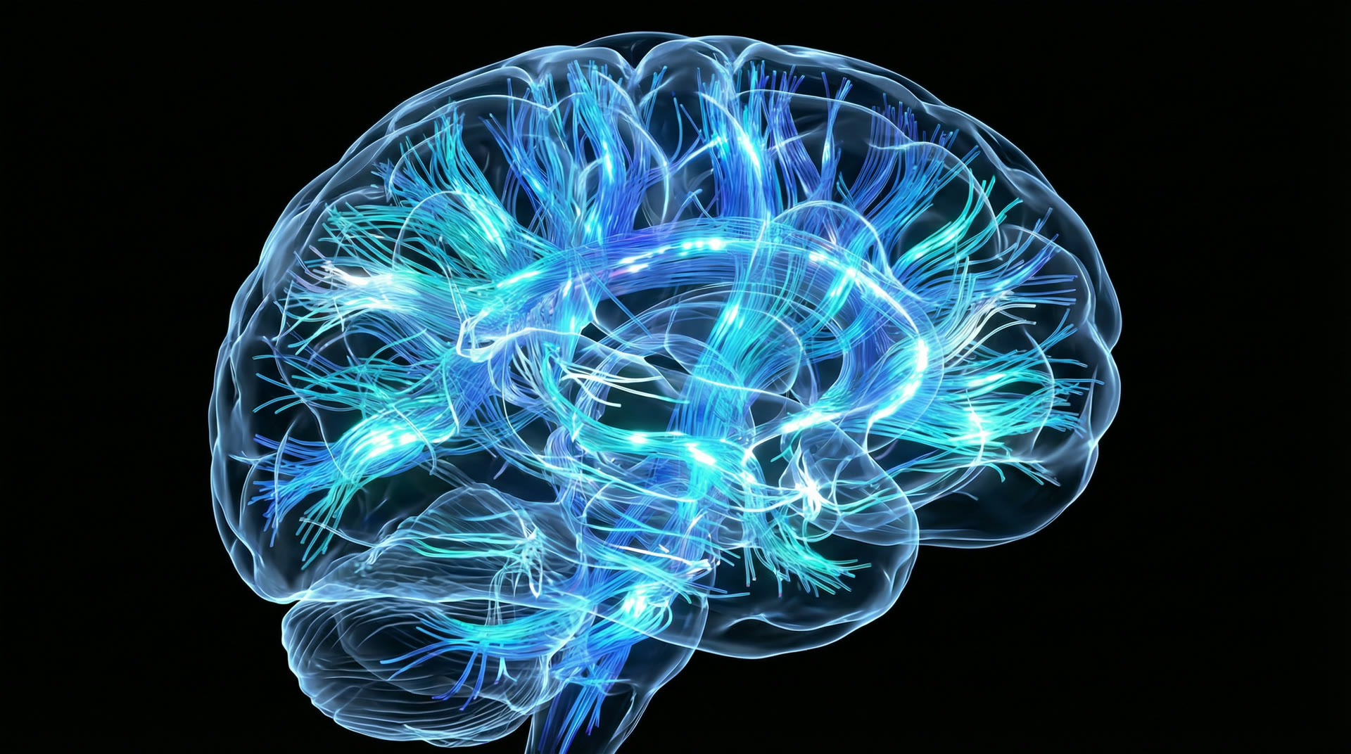 The brain connectome — neural fiber pathways illuminated