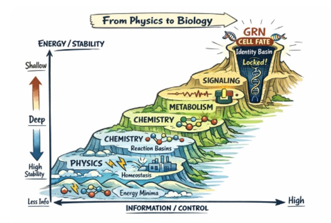 Physics to Biology — Evolutionary Spiral