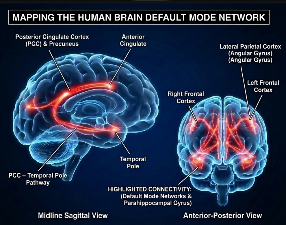 Mapping the human brain default mode network