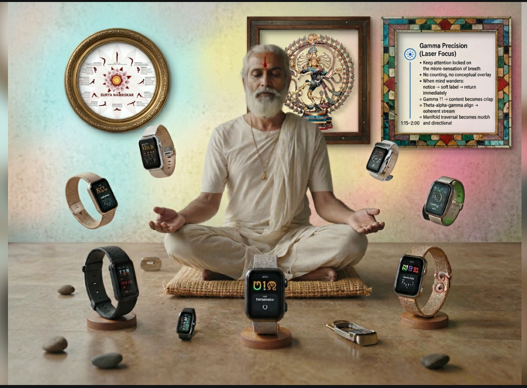 Meditation, wearable biofeedback, and focus tracking visualization